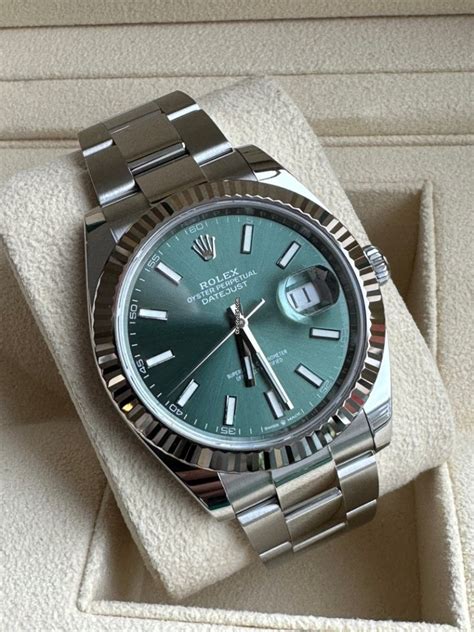 rolex datejust grün|2022 Rolex Datejust 41mm.